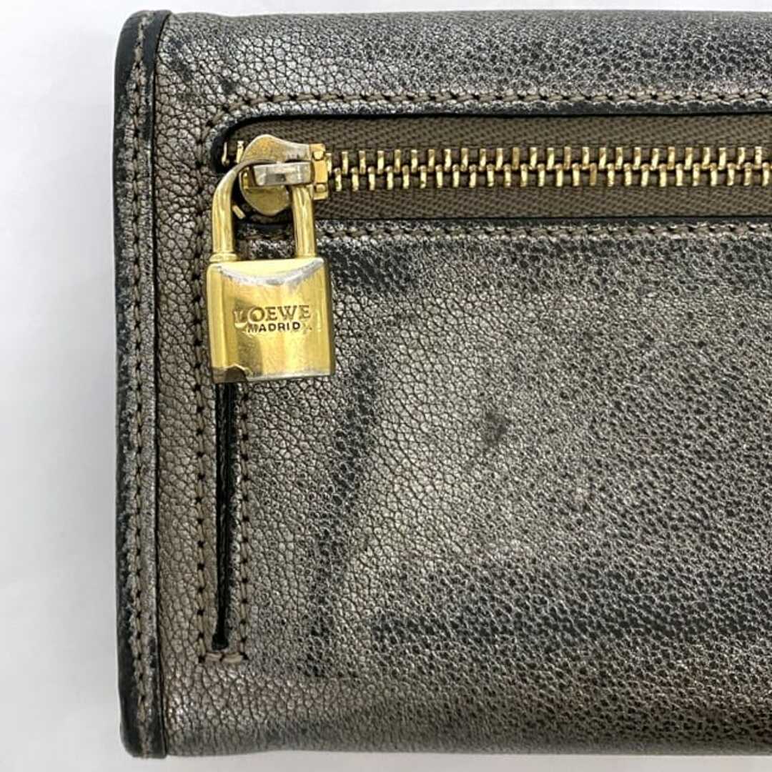 LOEWE - ロエベ 二つ折り 財布 ec-22896 シルバー アナグラム LOEWE - ロエベ 二つ折り 財布 ec-22896 シルバー アナグラム