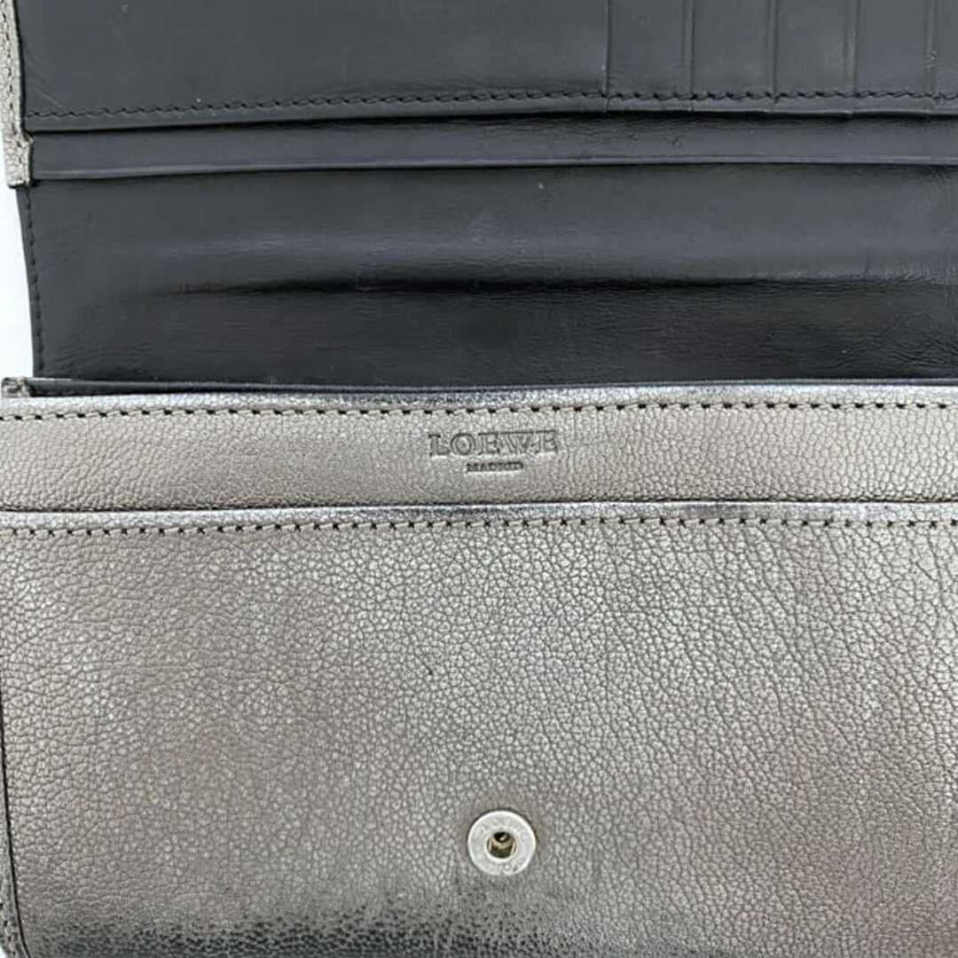 LOEWE - ロエベ 二つ折り 財布 ec-22896 シルバー アナグラム LOEWE - ロエベ 二つ折り 財布 ec-22896 シルバー アナグラム