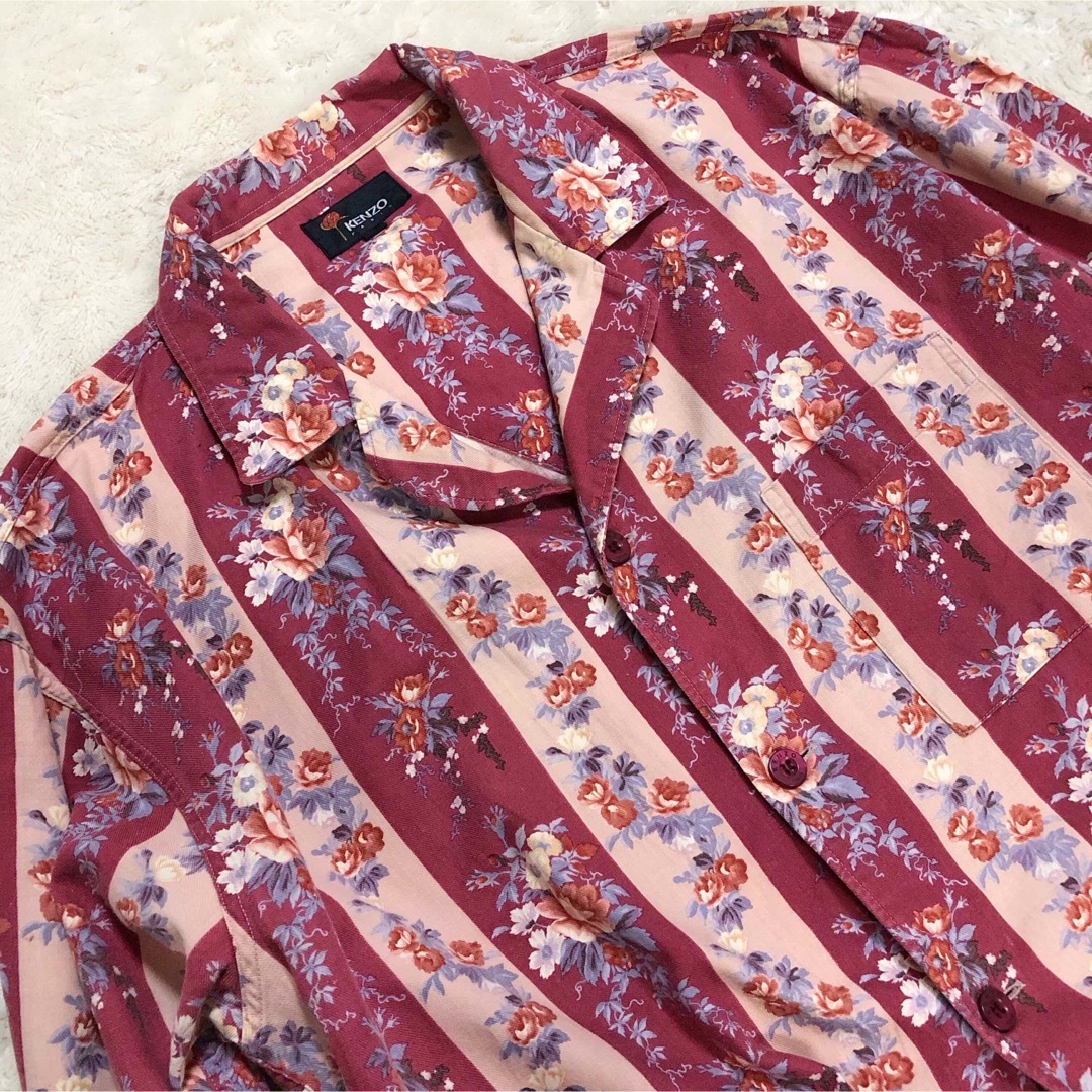KENZO - 【美品】KENZO ヴィンテージ クラシックフラワーシャツ KENZO - 【美品】KENZO ヴィンテージ クラシックフラワーシャツ