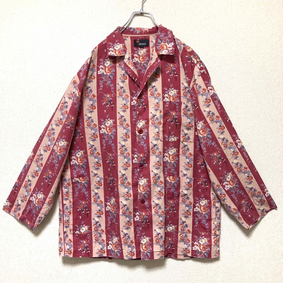KENZO - 【美品】KENZO ヴィンテージ クラシックフラワーシャツ KENZO - 【美品】KENZO ヴィンテージ クラシックフラワーシャツ