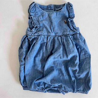 ラルフローレン(Ralph Lauren)のラルフローレン　ロンパース　デニム　ベビー　サイズ70㎝(ロンパース)