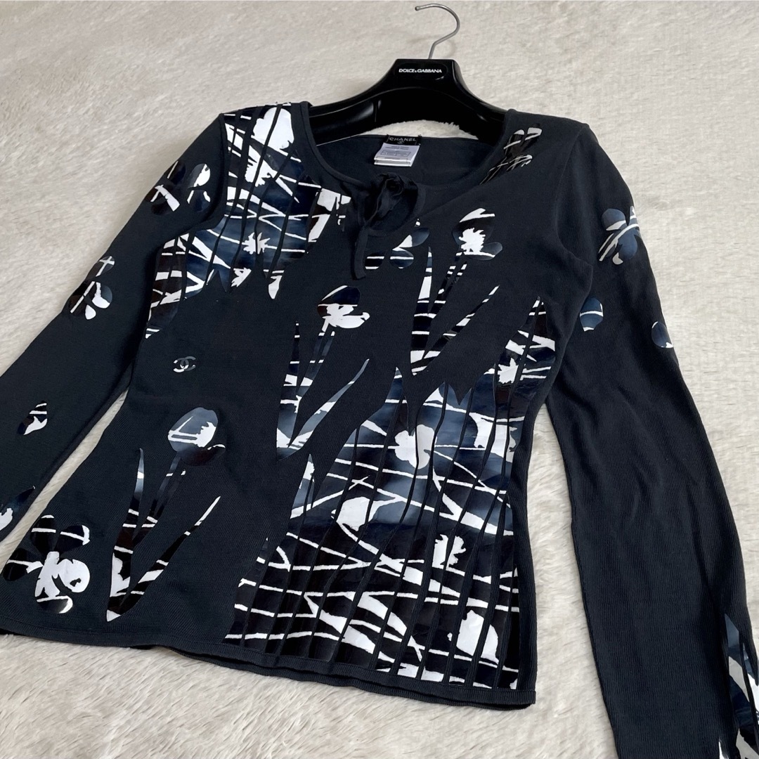 CHANEL - CHANEL シャネル ココマーク 花柄 プリント 長袖 CHANEL - CHANEL シャネル ココマーク 花柄 プリント 長袖