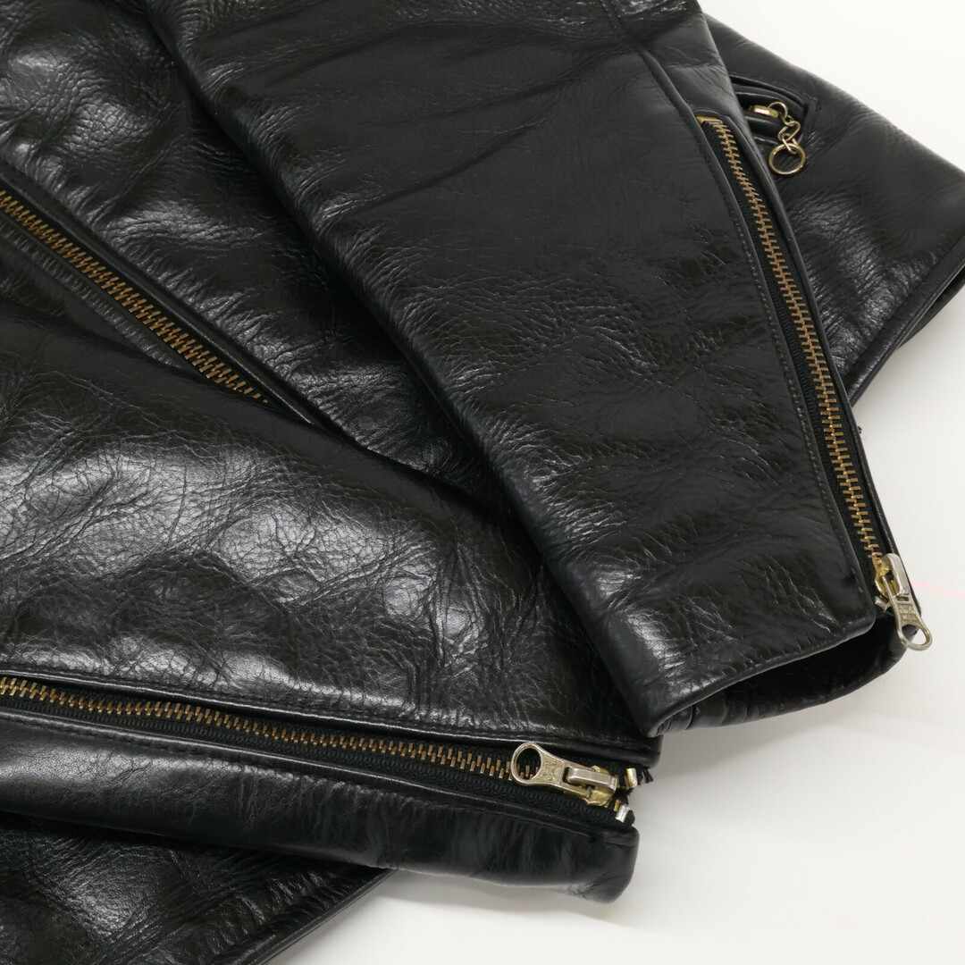 VANSON - バンソン 9D ブラック カウハイド キルトライナー シングルライダースジャケット VANSON - バンソン 9D ブラック カウハイド キルトライナー シングルライダースジャケット
