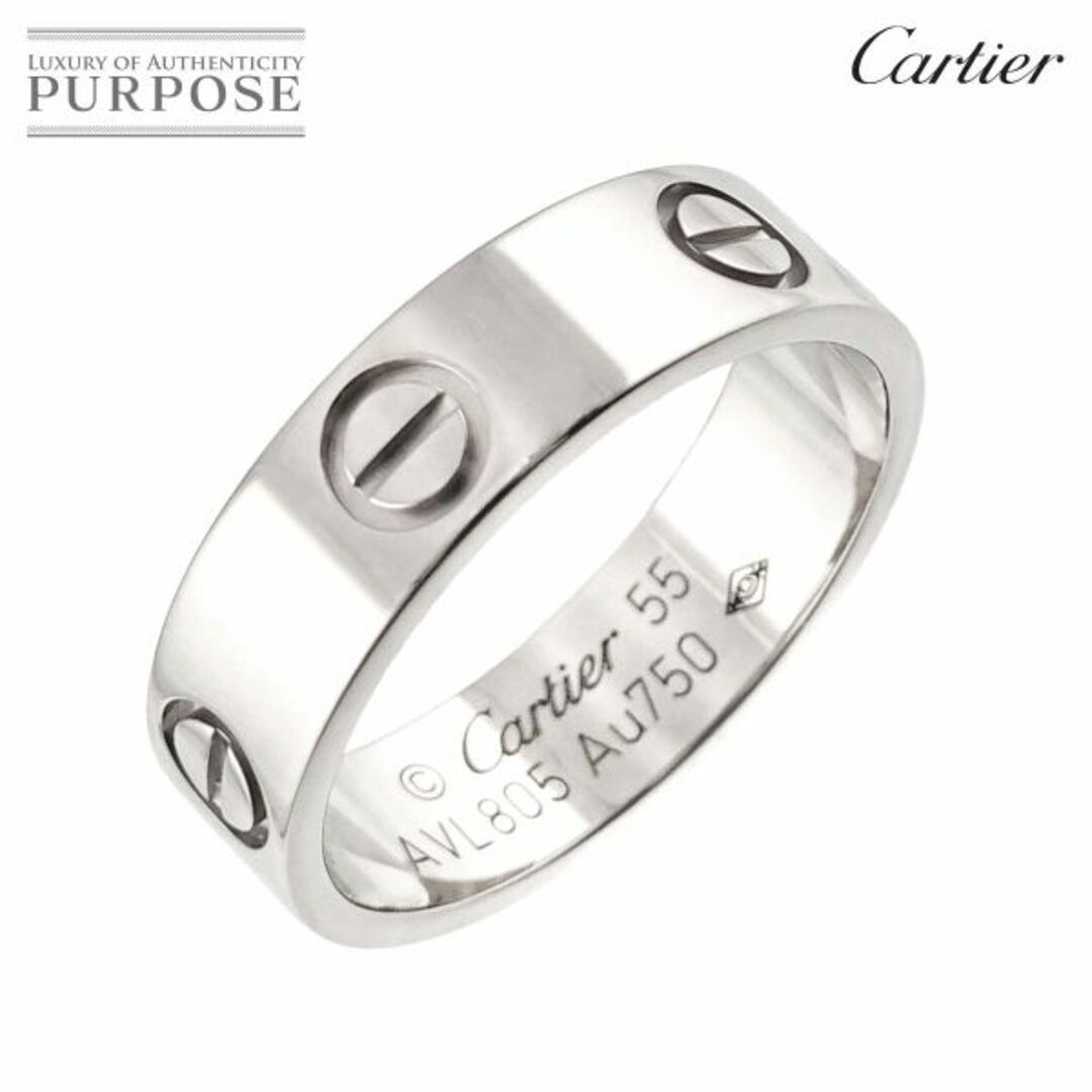 Cartier - カルティエ Cartier ラブ #55 リング K18 WG ホワイト Cartier - カルティエ Cartier ラブ #55 リング K18 WG ホワイト