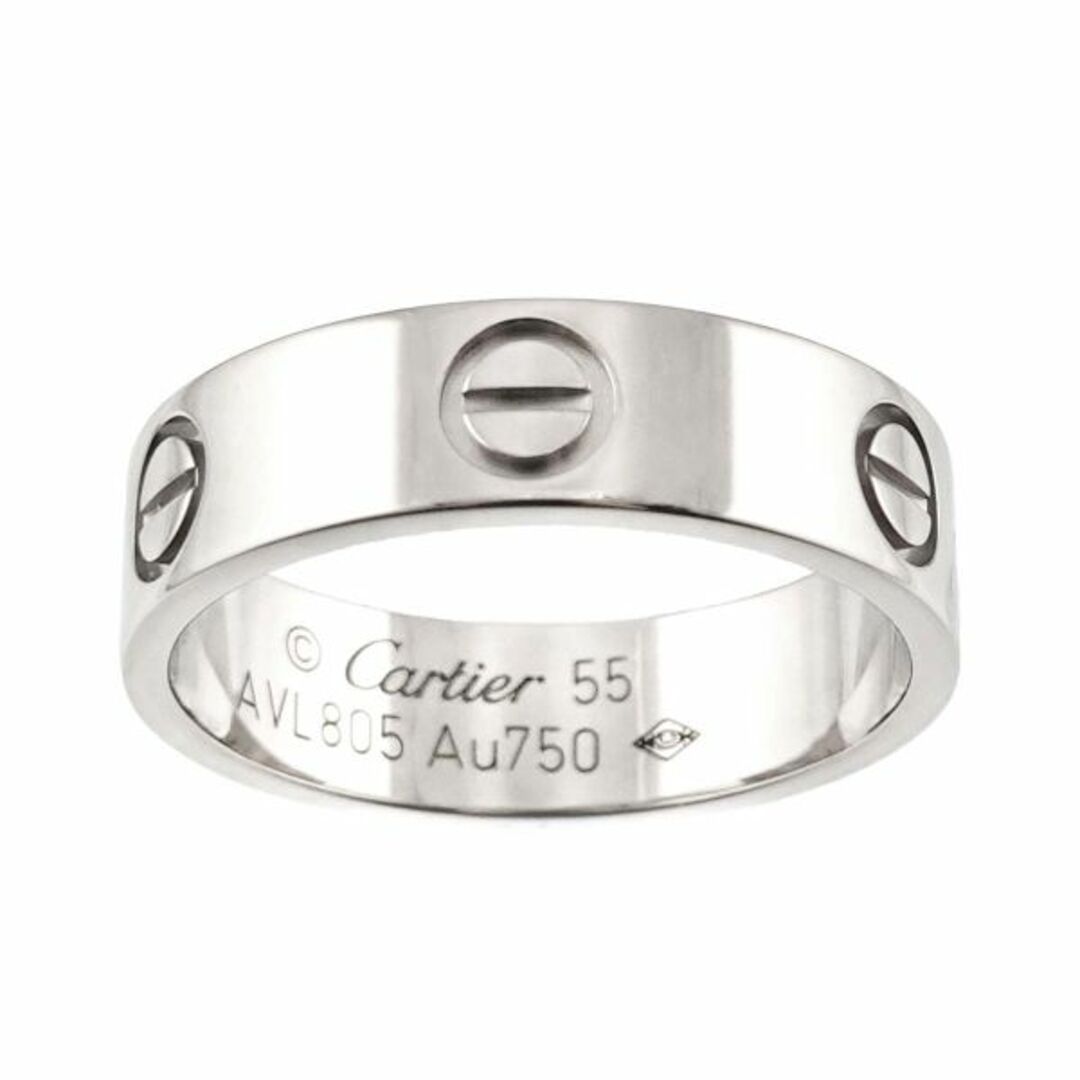 Cartier - カルティエ Cartier ラブ #55 リング K18 WG ホワイト Cartier - カルティエ Cartier ラブ #55 リング K18 WG ホワイト