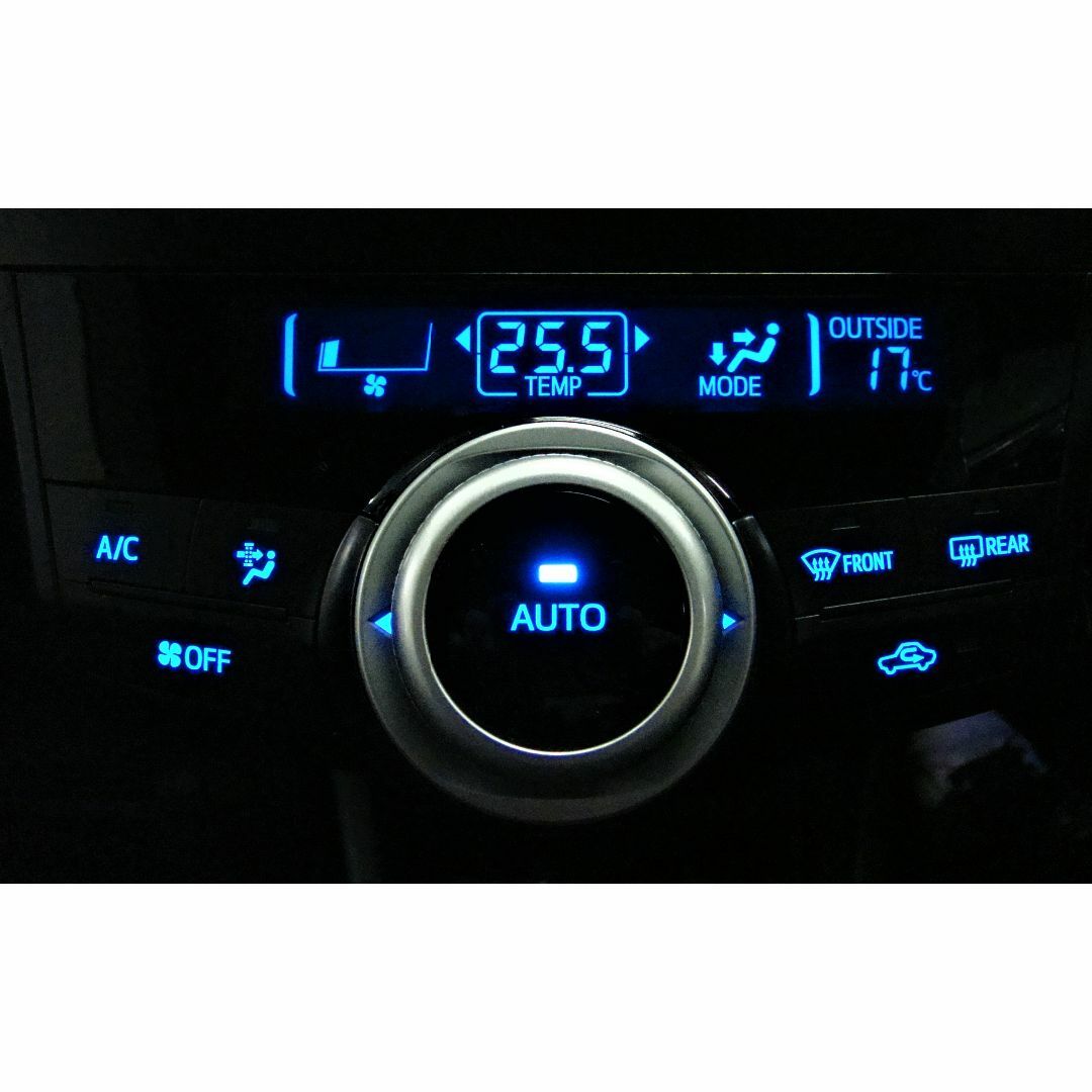プリウスα ZVW40/ZVW41 前期 LED打ち換え済み エアコンパネル プリウスα ZVW40/ZVW41 前期 LED打ち換え済み エアコンパネル