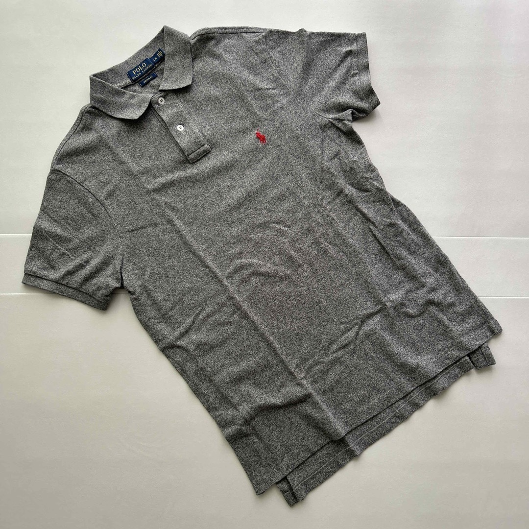 POLO RALPH LAUREN - ラルフローレン ポロシャツ 霜降りグレーの POLO RALPH LAUREN - ラルフローレン ポロシャツ 霜降りグレーの