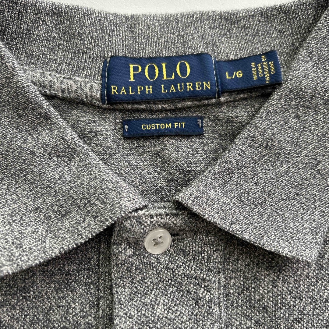 POLO RALPH LAUREN - ラルフローレン ポロシャツ 霜降りグレーの POLO RALPH LAUREN - ラルフローレン ポロシャツ 霜降りグレーの