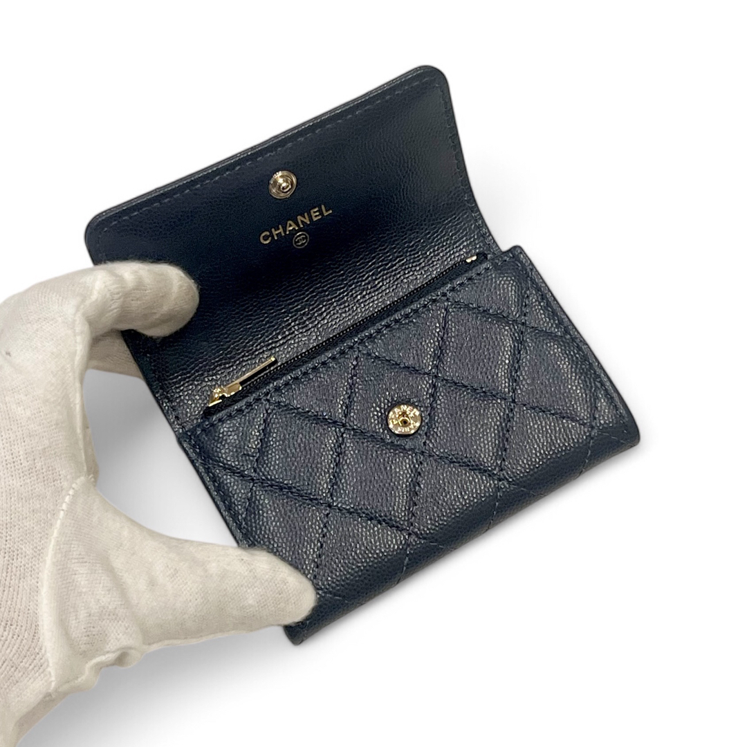 CHANEL - CHANEL 24B ジップ付きウォレット カードケース ミニ CHANEL - CHANEL 24B ジップ付きウォレット カードケース ミニ