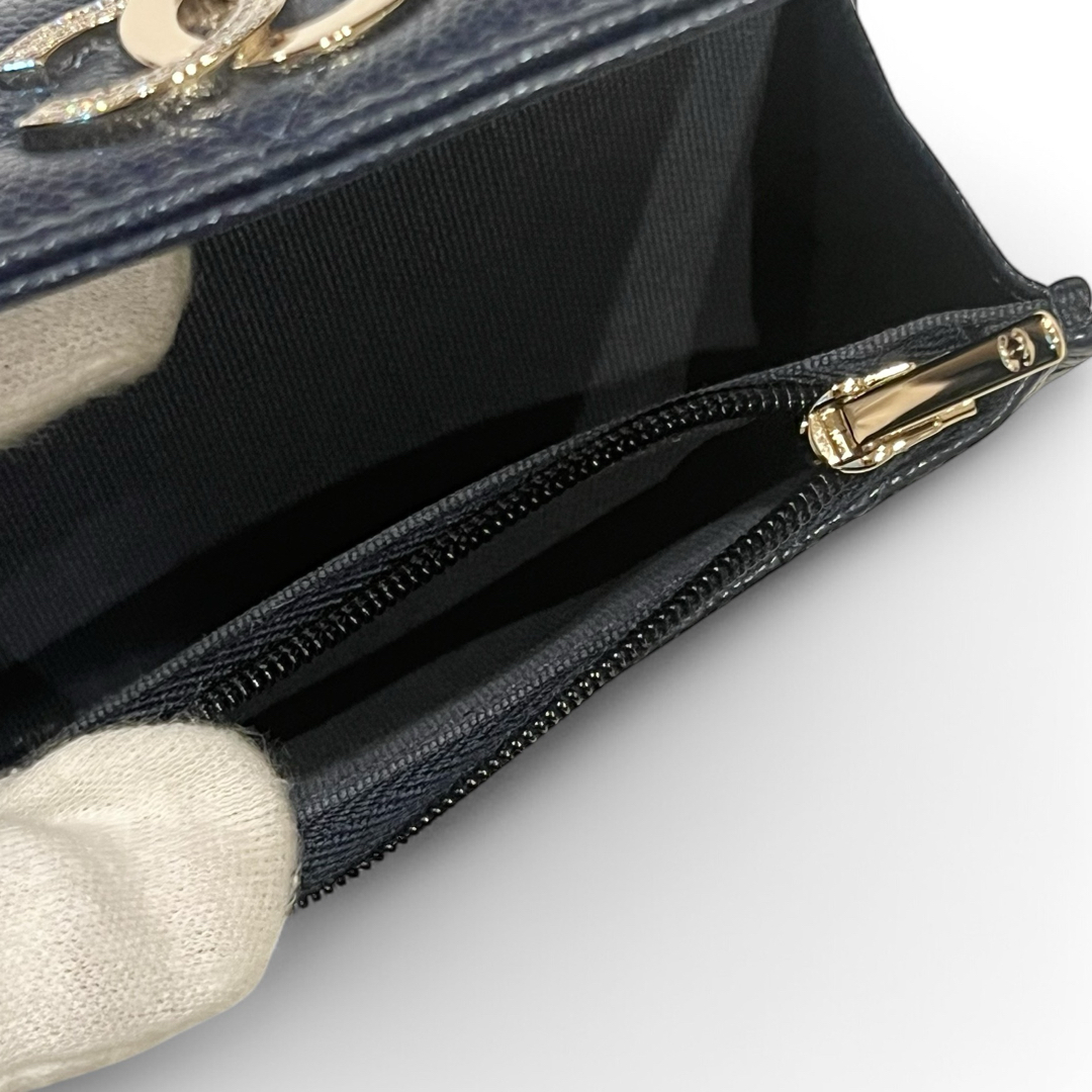 CHANEL - CHANEL 24B ジップ付きウォレット カードケース ミニ CHANEL - CHANEL 24B ジップ付きウォレット カードケース ミニ