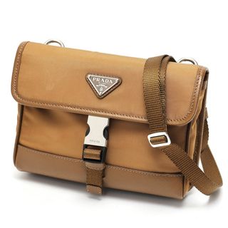 PRADA - プラダ ショルダーバッグ ブラック レザー 黒 シルバー PRADA - プラダ ショルダーバッグ ブラック レザー 黒 シルバー