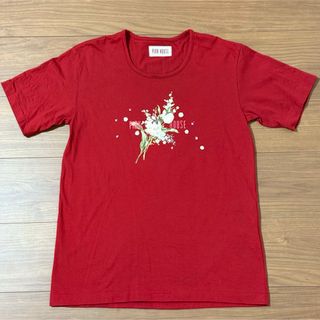 PINK HOUSE - ピンクハウス☆ウサギ柄Tシャツ 半袖 サイズM 赤系 PINK HOUSE - ピンクハウス☆ウサギ柄Tシャツ 半袖 サイズM 赤系