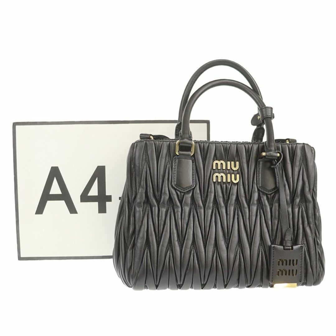 MIU MIU - ミュウミュウ ハンドバッグ マテラッセ 5BA258 中古 MIU MIU - ミュウミュウ ハンドバッグ マテラッセ 5BA258 中古