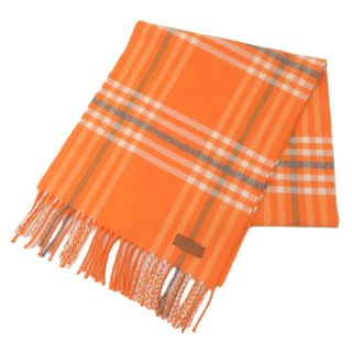 HERMES - エルメス HERMES マフラー カシミヤ オレンジ 中古 新 HERMES - エルメス HERMES マフラー カシミヤ オレンジ 中古 新