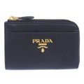 プラダ PRADA キーケース カードホルダー コインケース サフィアーノ レザー ブラック 1PP122 中古 新入荷 OBB0607