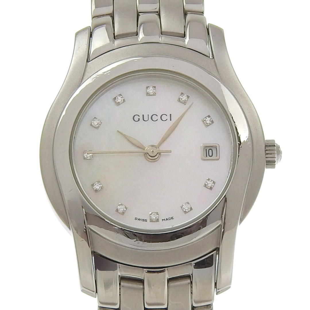 GUCCI - グッチ GUCCI レディース クォーツ 腕時計 11Pダイヤ SS GUCCI - グッチ GUCCI レディース クォーツ 腕時計 11Pダイヤ SS