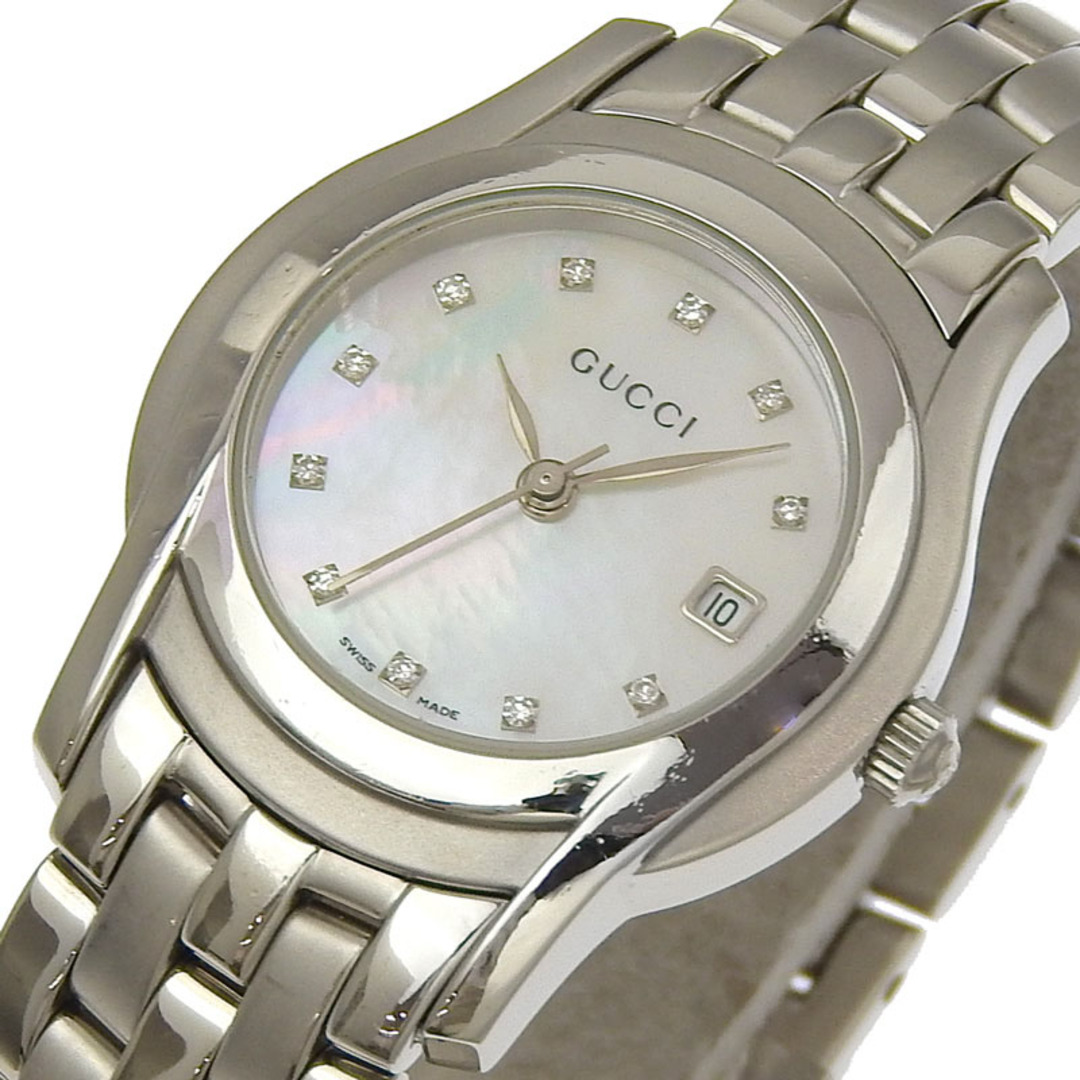 GUCCI - グッチ GUCCI レディース クォーツ 腕時計 11Pダイヤ SS GUCCI - グッチ GUCCI レディース クォーツ 腕時計 11Pダイヤ SS