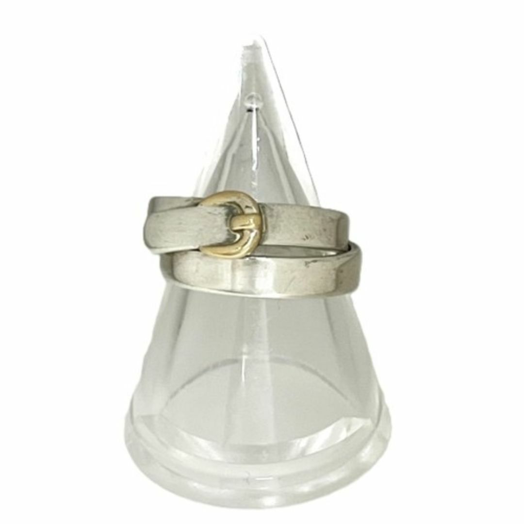 HERMES - HERMES エルメス ダブルトゥール リング AG925 750YG HERMES - HERMES エルメス ダブルトゥール リング AG925 750YG