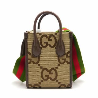 GUCCI - グッチ ジャンボGG ミニトートバッグ 699406 2WAY 斜め GUCCI - グッチ ジャンボGG ミニトートバッグ 699406 2WAY 斜め