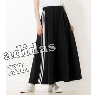adidas - 新品・未使用品 adidas 3本ライン ロングスカートの adidas - 新品・未使用品 adidas 3本ライン ロングスカートの