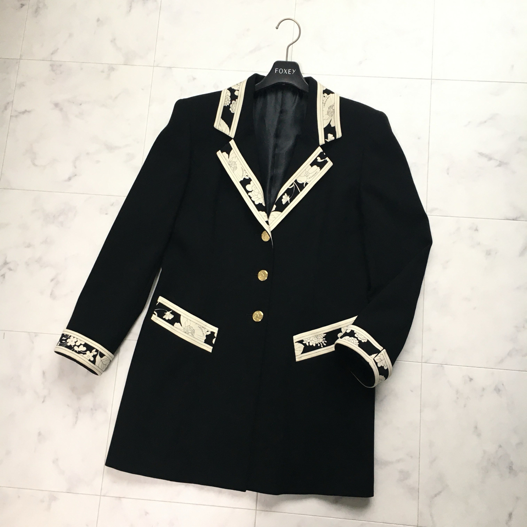 LEONARD - 美品 LEONARD レオナール ウール コート ロング LEONARD - 美品 LEONARD レオナール ウール コート ロング