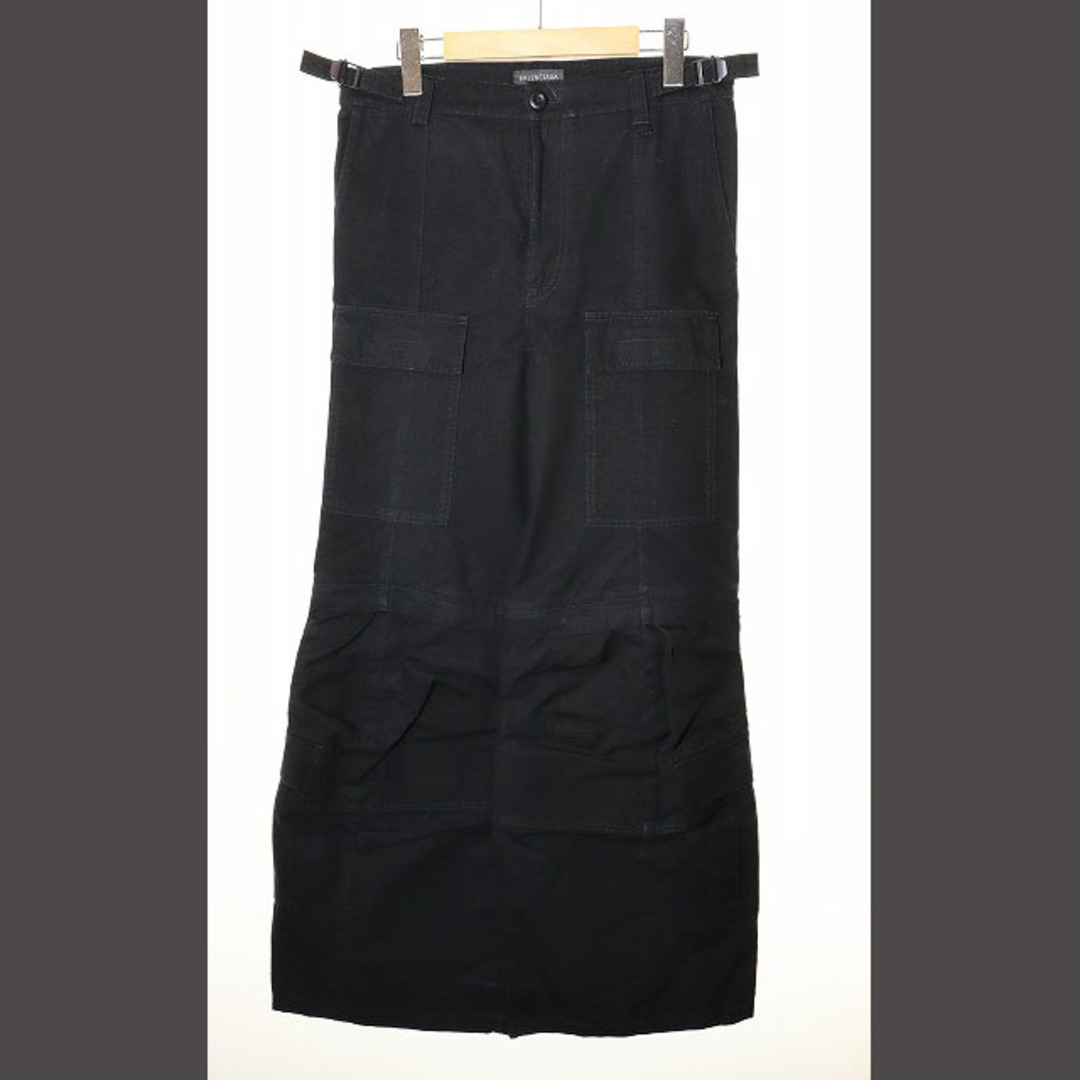 BALENCIAGA - BALENCIAGA 23AW FLARED CARGO PANTS XS 黒の通販 BALENCIAGA - BALENCIAGA 23AW FLARED CARGO PANTS XS 黒の通販
