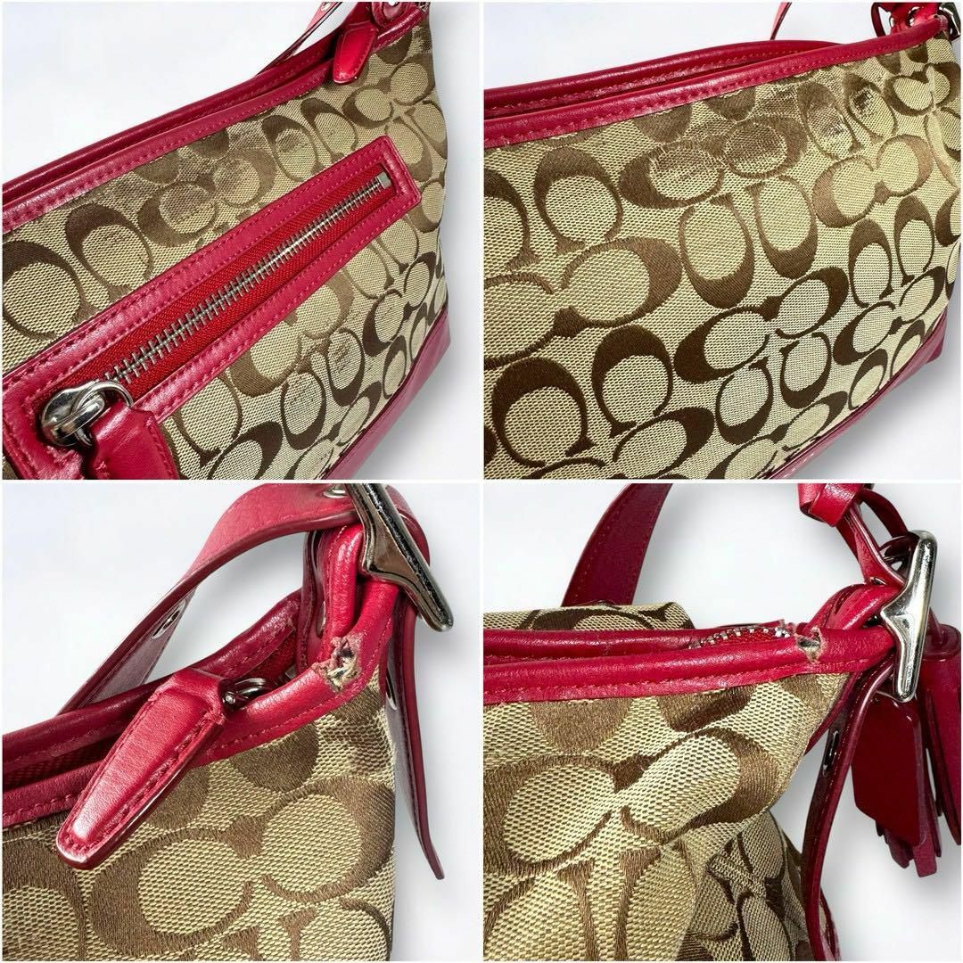 COACH - 人気 COACH コーチ ショルダーバッグ シグネチャー COACH - 人気 COACH コーチ ショルダーバッグ シグネチャー