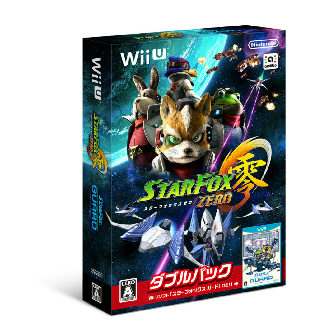 Wii Uソフト『スターフォックス ゼロ・スターフォックス ガード』ダブルパック 任天堂 エンタメ/ホビーのゲームソフト/ゲーム機本体(家庭用ゲームソフト)の商品写真