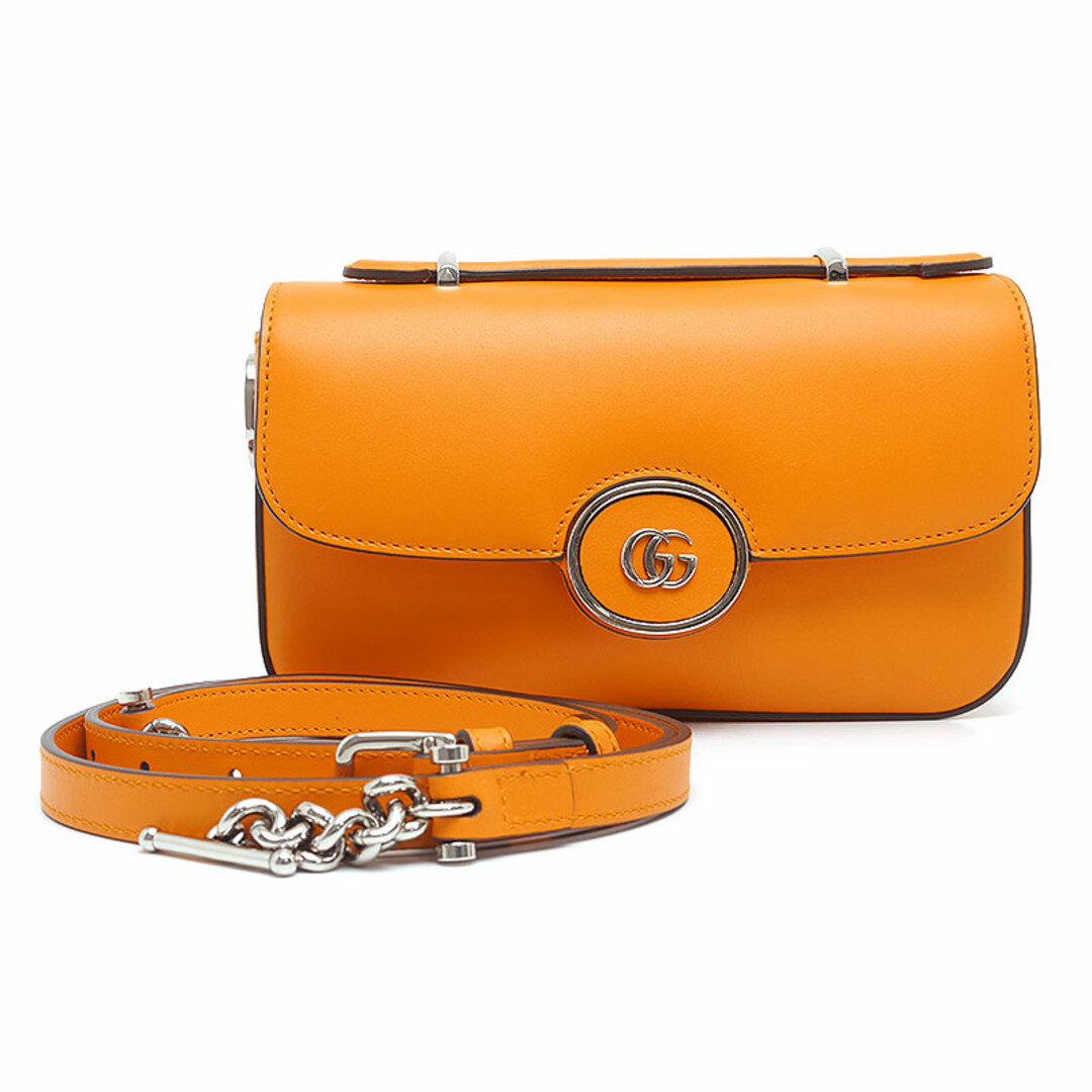 GUCCI - グッチ プチGG レザー 2WAYハンドバッグ 739722 斜め GUCCI - グッチ プチGG レザー 2WAYハンドバッグ 739722 斜め