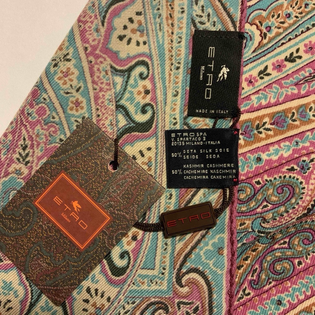 ETRO - 洗練されたデザイン ETRO 正規品 ペイズリー スカーフ ETRO - 洗練されたデザイン ETRO 正規品 ペイズリー スカーフ