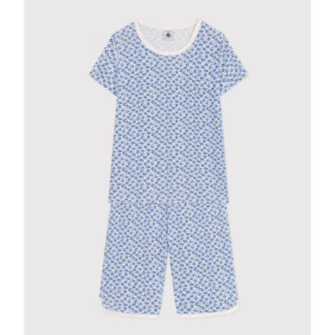 PETIT BATEAU - プチバトー 新品 未使用 半袖 パジャマ フラワー PETIT BATEAU - プチバトー 新品 未使用 半袖 パジャマ フラワー