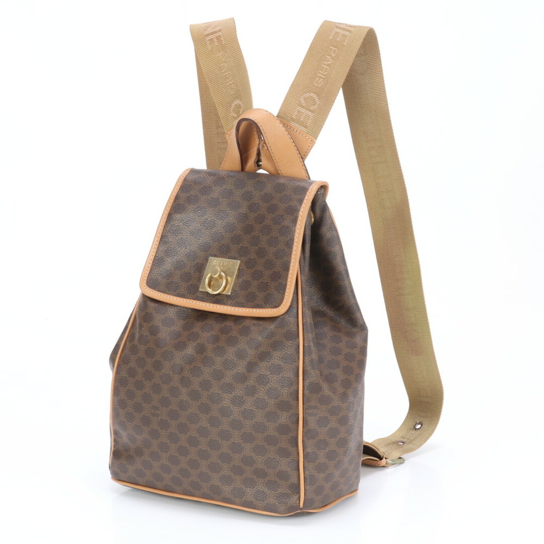 CELINE - 美品 セリーヌ マカダム レザー リュックサック CELINE - 美品 セリーヌ マカダム レザー リュックサック