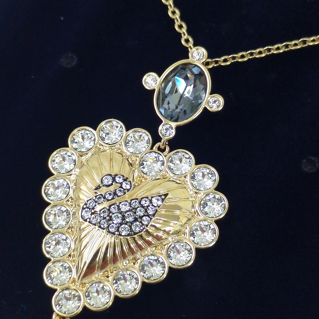 SWAROVSKI - スワロフスキー ラインストーン ハート パール SWAROVSKI - スワロフスキー ラインストーン ハート パール