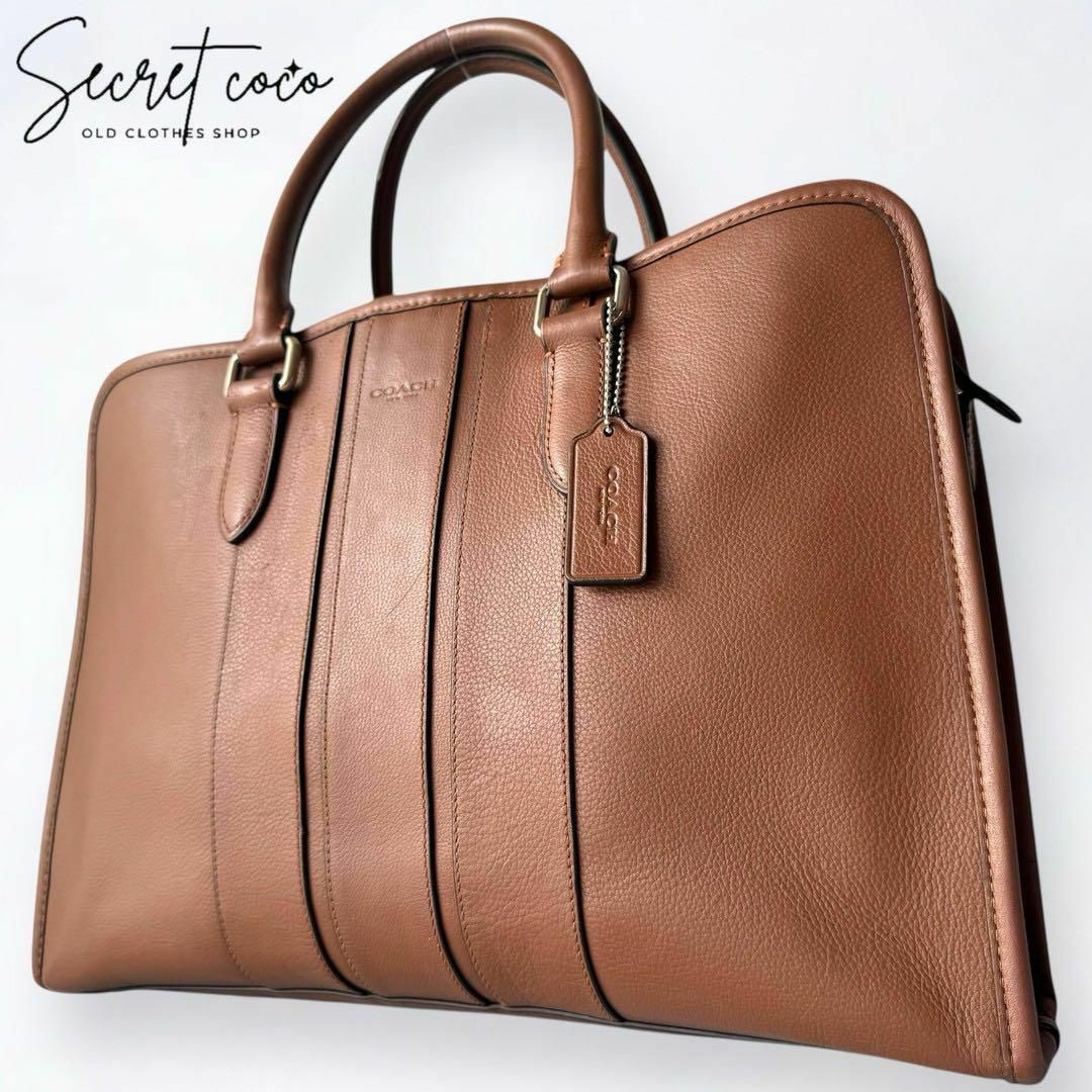 COACH - 訳あり美品 COACH コーチ レザー ビジネスバッグ COACH - 訳あり美品 COACH コーチ レザー ビジネスバッグ