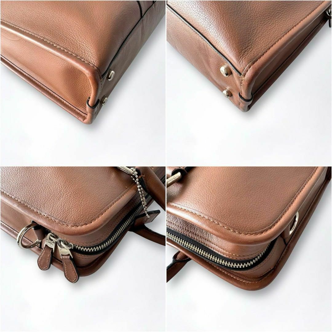 COACH - 訳あり美品 COACH コーチ レザー ビジネスバッグ COACH - 訳あり美品 COACH コーチ レザー ビジネスバッグ