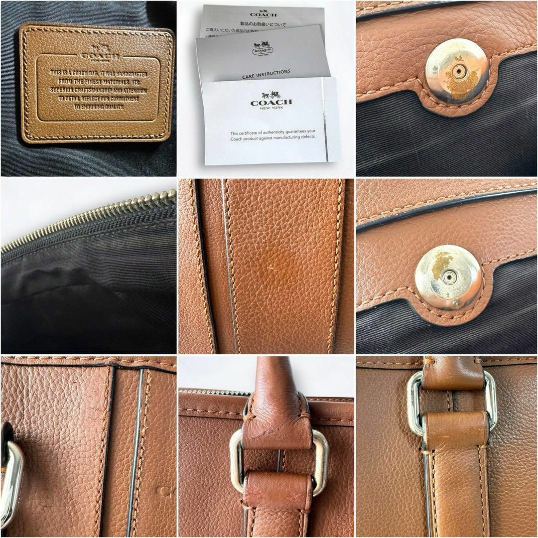 COACH - 訳あり美品 COACH コーチ レザー ビジネスバッグ COACH - 訳あり美品 COACH コーチ レザー ビジネスバッグ