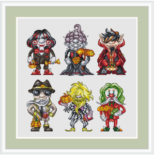 クロスステッチキット Gnome Horrors
