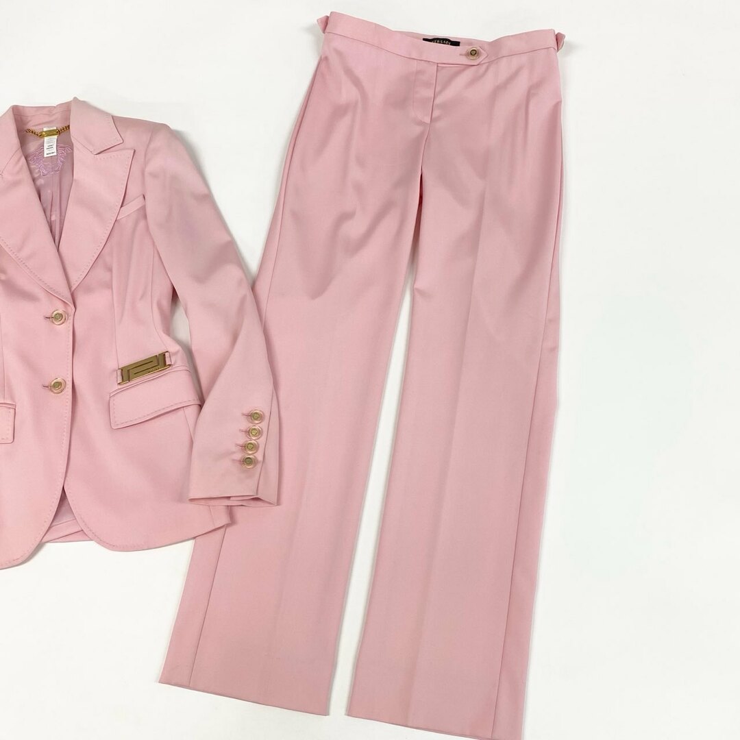 VERSACE - 52d18 VERSACE ヴェルサーチ ピークドラペル VERSACE - 52d18 VERSACE ヴェルサーチ ピークドラペル