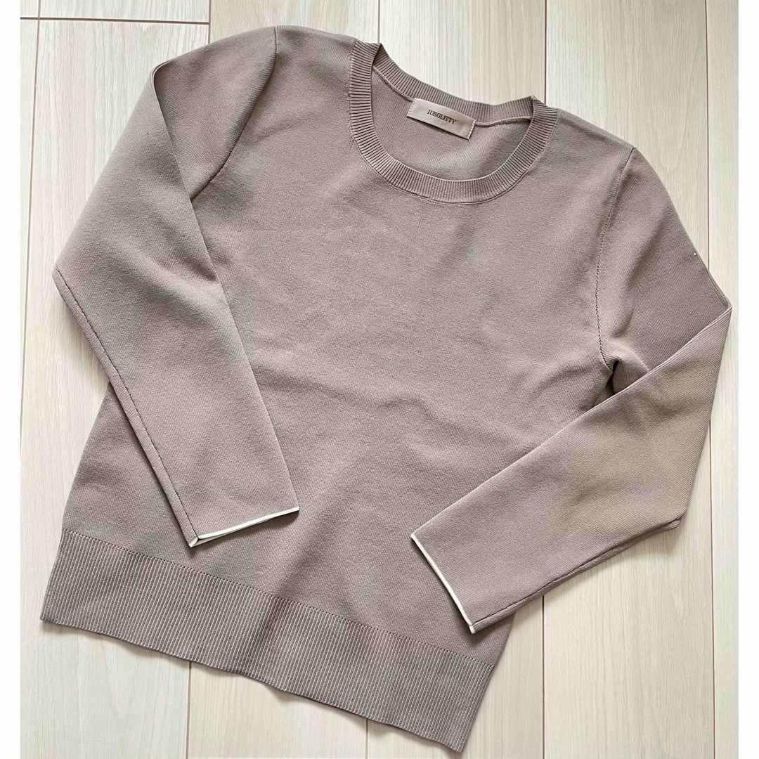 JUSGLITTY - 新品 JUSGLITTY カットソーのみ (バイカラー JUSGLITTY - 新品 JUSGLITTY カットソーのみ (バイカラー