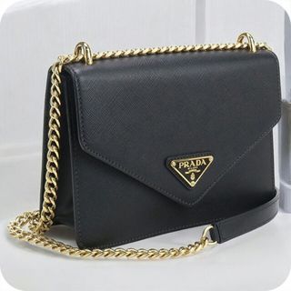 PRADA - プラダ ロゴ エナメル パテントレザー ショルダー PRADA - プラダ ロゴ エナメル パテントレザー ショルダー