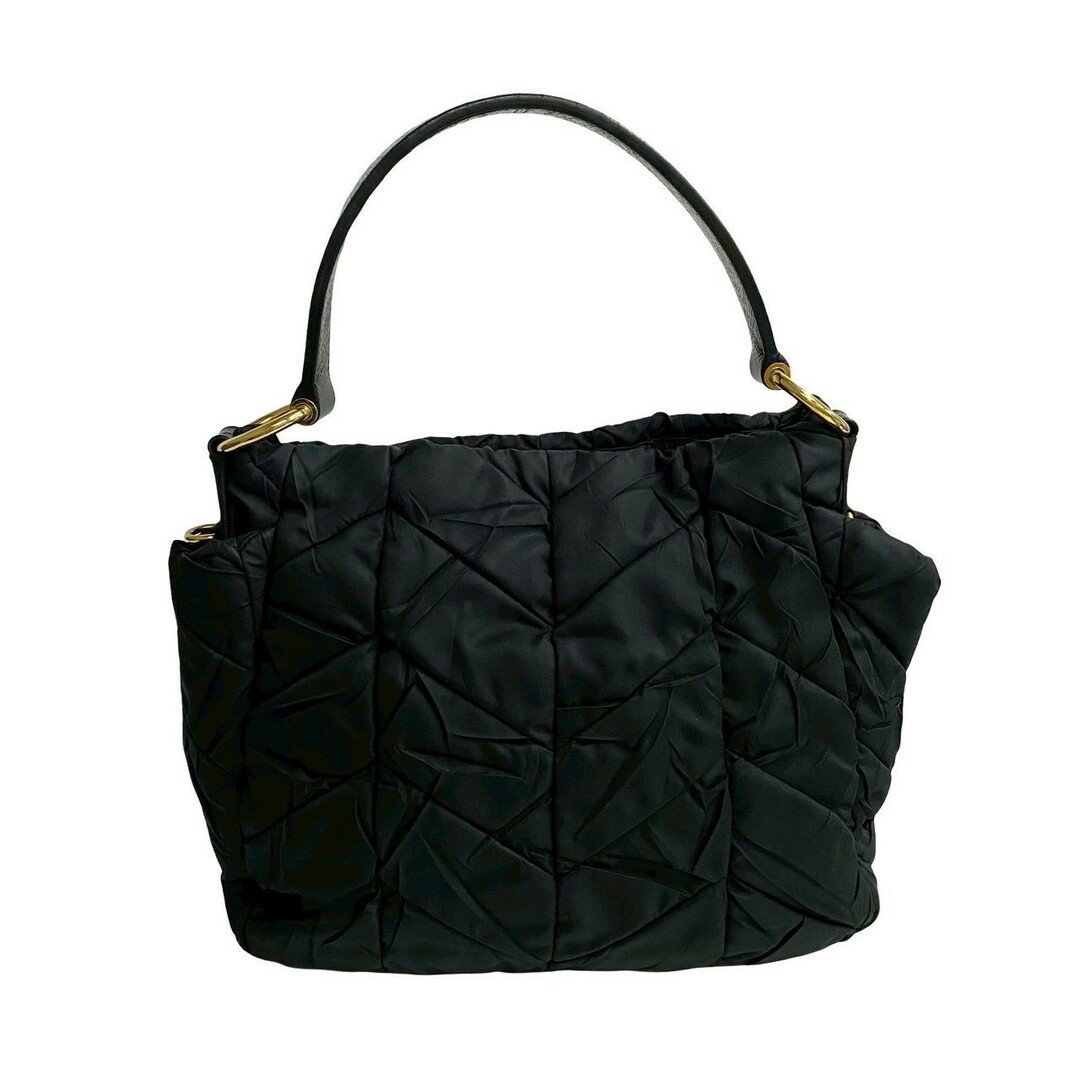 PRADA - 極 美品 PRADA プラダ 三角ロゴ ゴールド 金具 ナイロン PRADA - 極 美品 PRADA プラダ 三角ロゴ ゴールド 金具 ナイロン