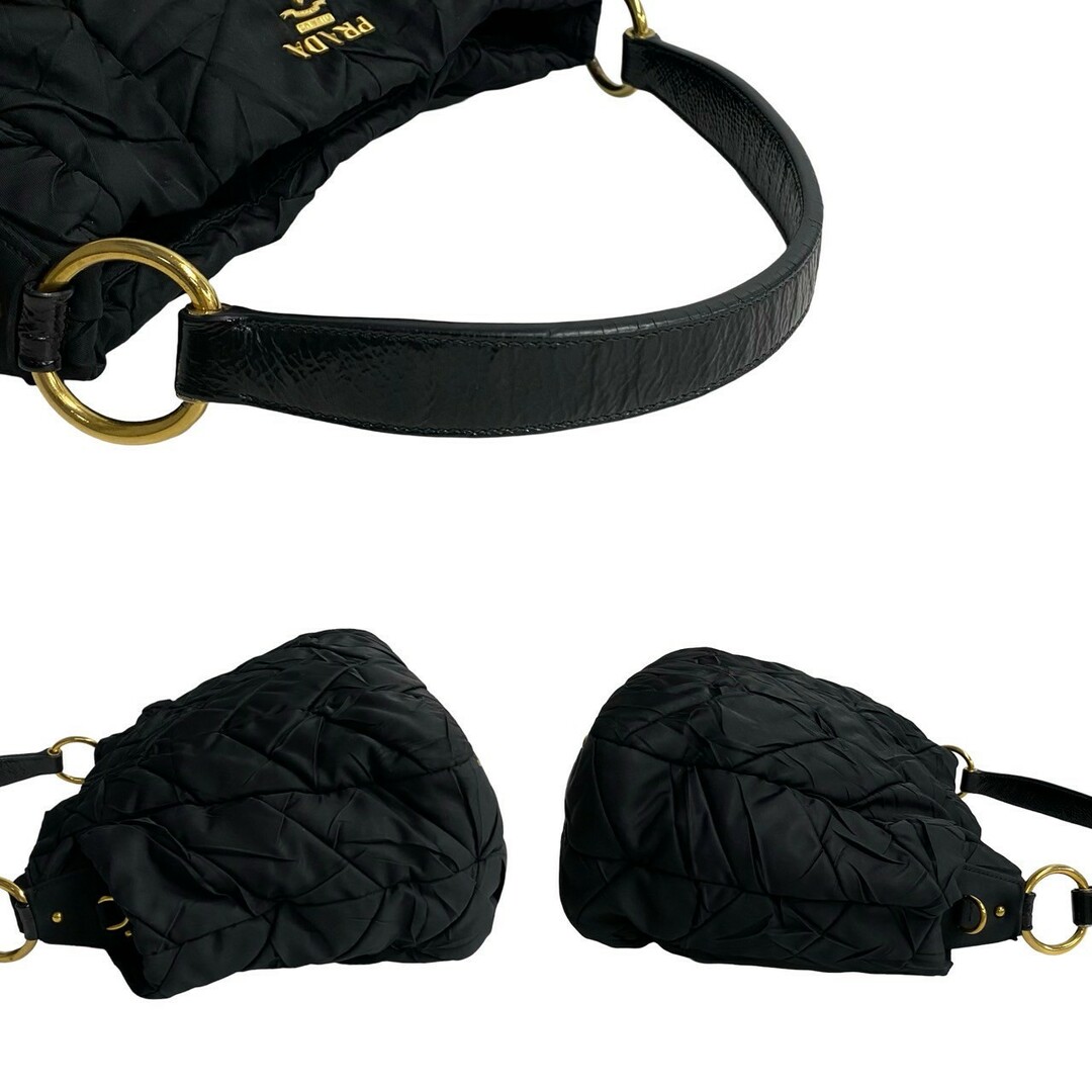 PRADA - 極 美品 PRADA プラダ 三角ロゴ ゴールド 金具 ナイロン PRADA - 極 美品 PRADA プラダ 三角ロゴ ゴールド 金具 ナイロン