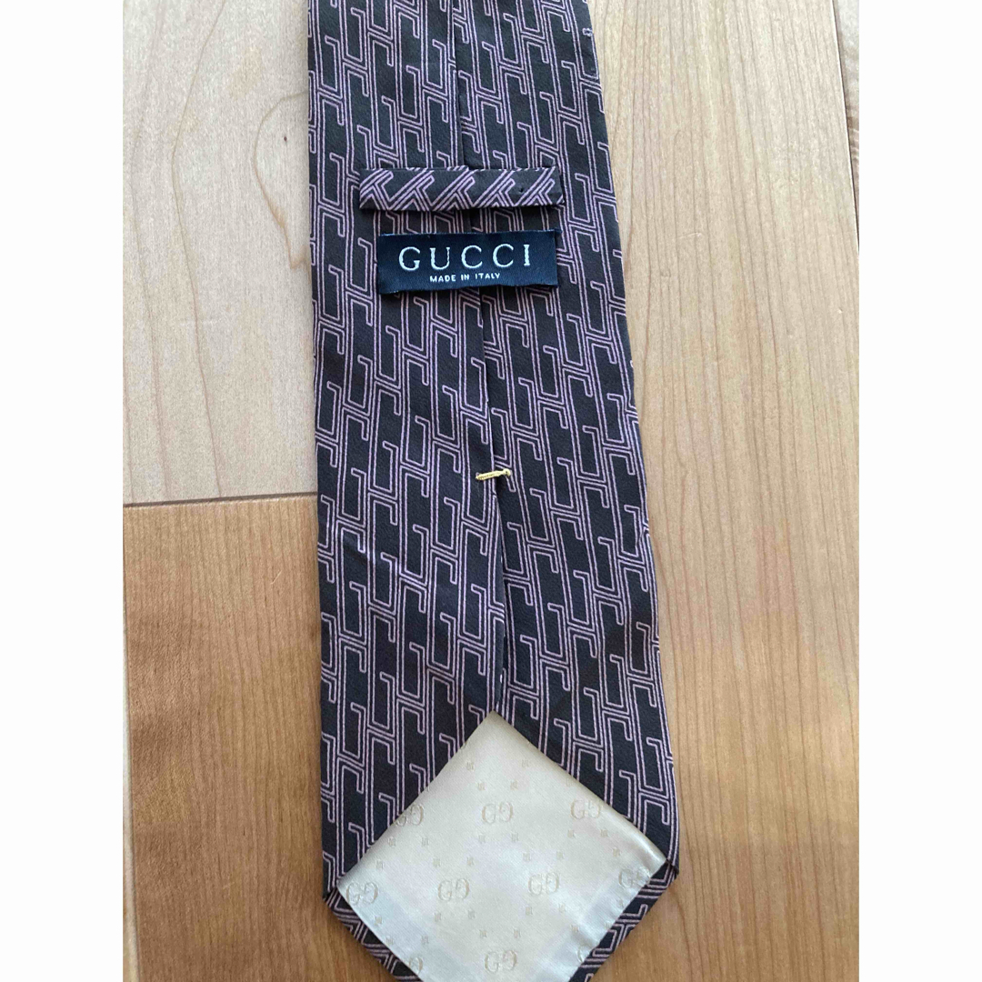 GUCCI - 【GUCCI】幾何学模様 ネクタイ GGロゴ イタリア製 GUCCI - 【GUCCI】幾何学模様 ネクタイ GGロゴ イタリア製