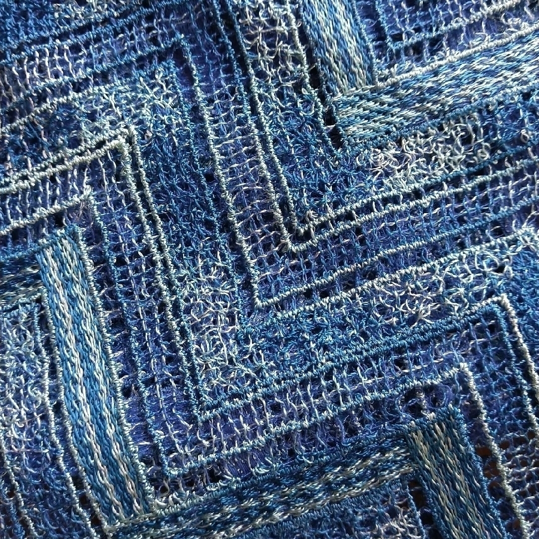 MISSONI - 美品 ミッソーニ マフラー 春夏 ブルー 160×26cm MISSONI - 美品 ミッソーニ マフラー 春夏 ブルー 160×26cm
