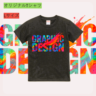 J350【新品未使用】グラフィック デザイン アート Tシャツ レディース L(Tシャツ(半袖/袖なし))