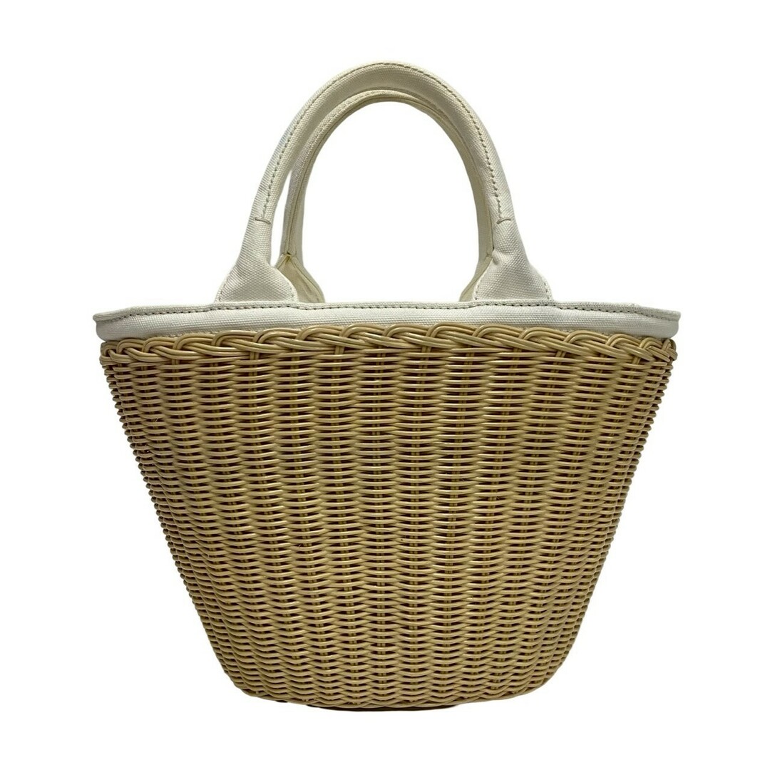 PRADA - 極 美品 PRADA プラダ ウィッカー 三角 ロゴ 金具 PRADA - 極 美品 PRADA プラダ ウィッカー 三角 ロゴ 金具