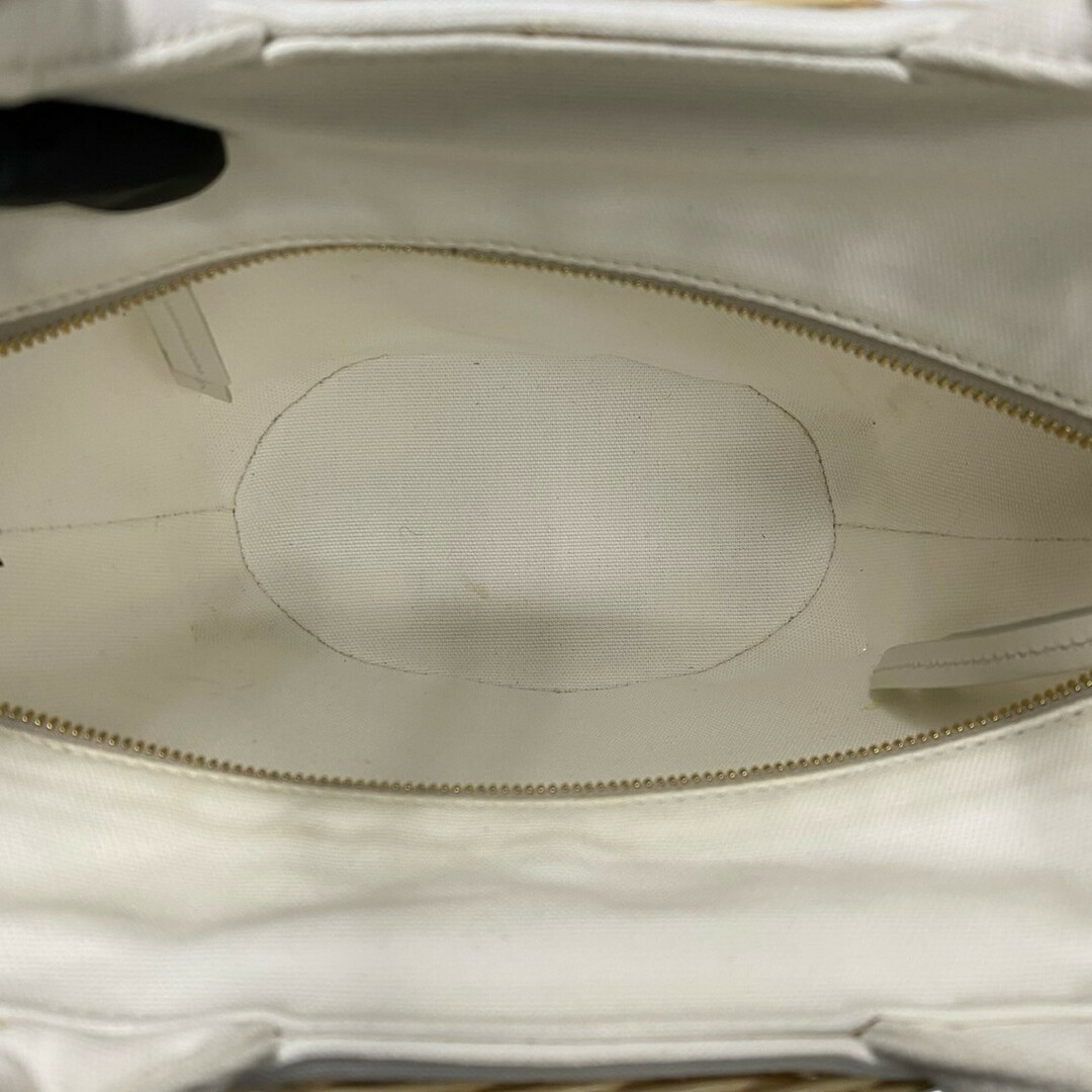 PRADA - 極 美品 PRADA プラダ ウィッカー 三角 ロゴ 金具 PRADA - 極 美品 PRADA プラダ ウィッカー 三角 ロゴ 金具