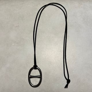 ロングネックレス❣️シルバートップ❣️エルメス　ノベルティ(ネックレス)