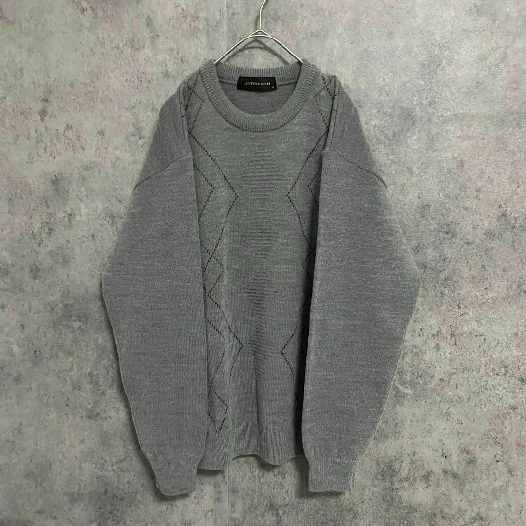 VINTAGE - 90S vintage 柄ニット メンズM グレー 古着 個性派 B4 VINTAGE - 90S vintage 柄ニット メンズM グレー 古着 個性派 B4