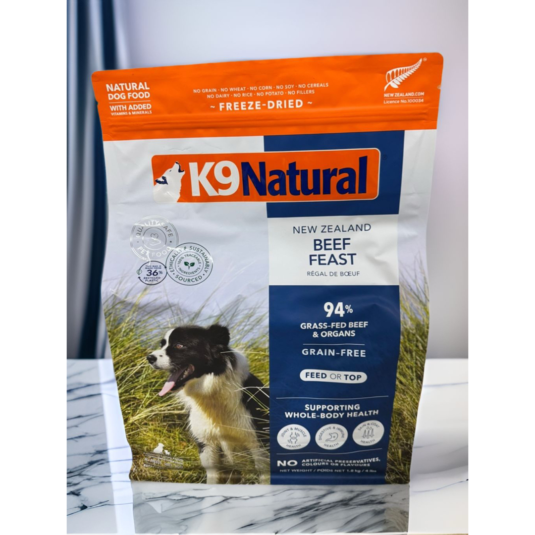 K9ナチュラル(ケーナインナチュラル)のK9 Natural ケーナインナチュラル ビーフフィースト 1.8kg その他のペット用品(ペットフード)の商品写真